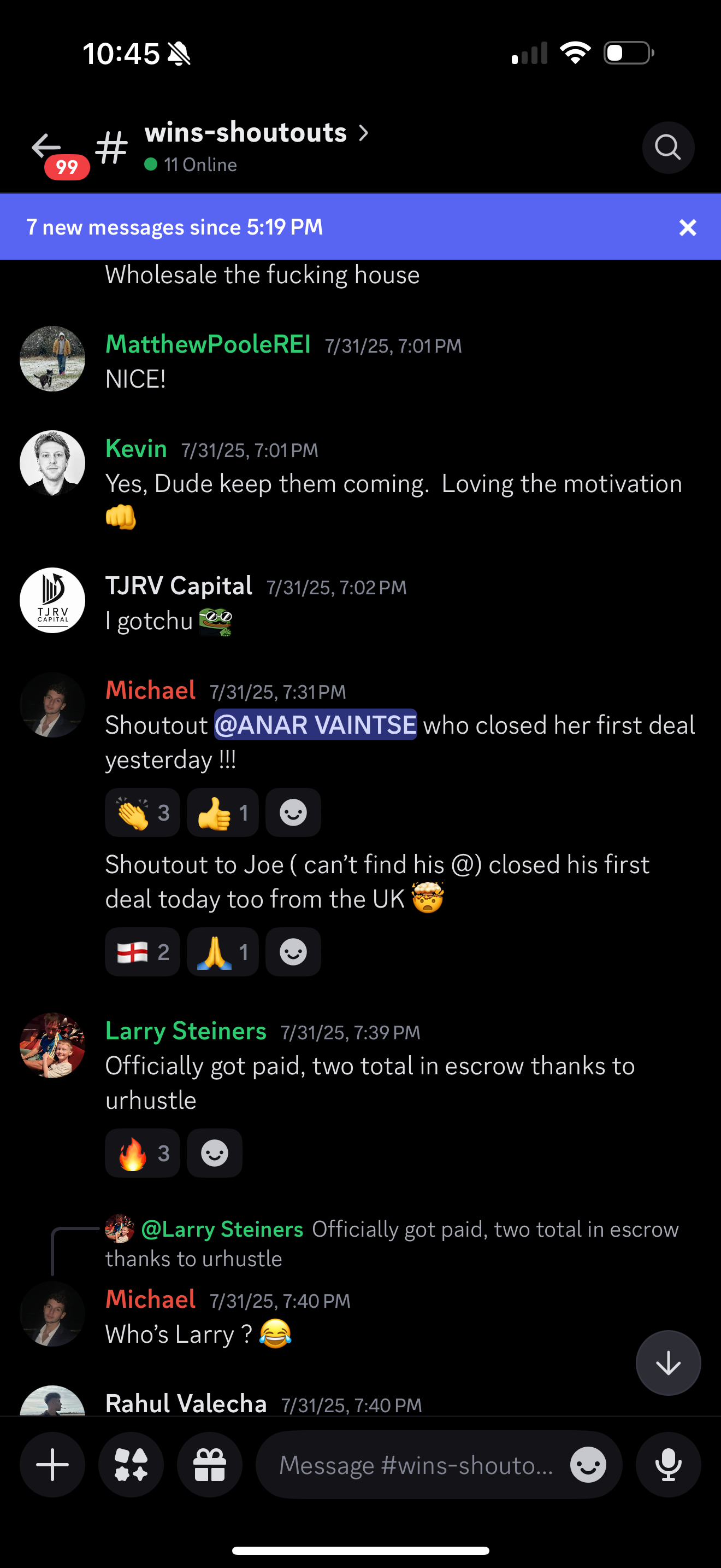 First Deal Celebrations